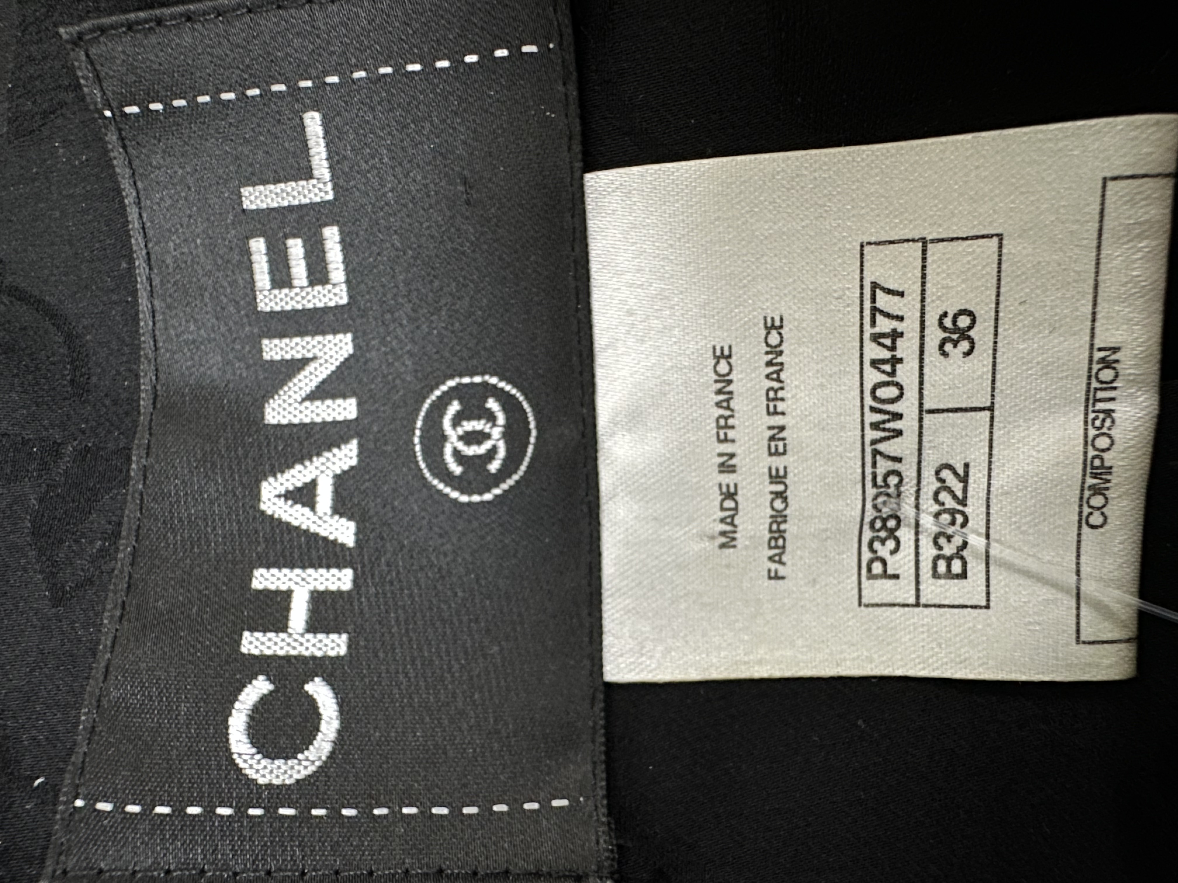 Chanel темно-синій плісирований костюм з шовковими вставками #10