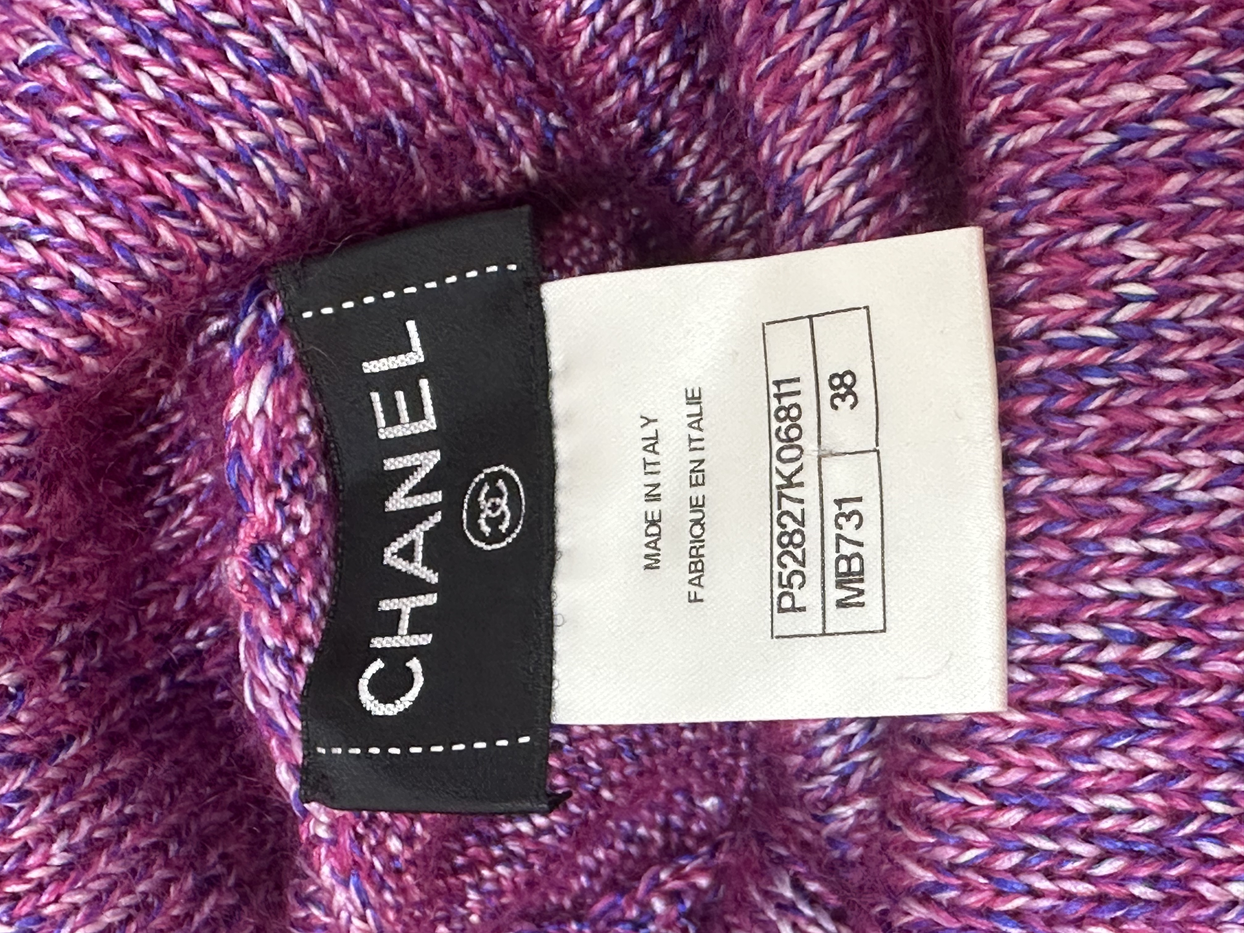 Chanel в’язана сукня міді з коміром-хомут #6
