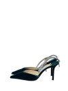 Jimmy Choo бархатные туфли с кристаллами  #1