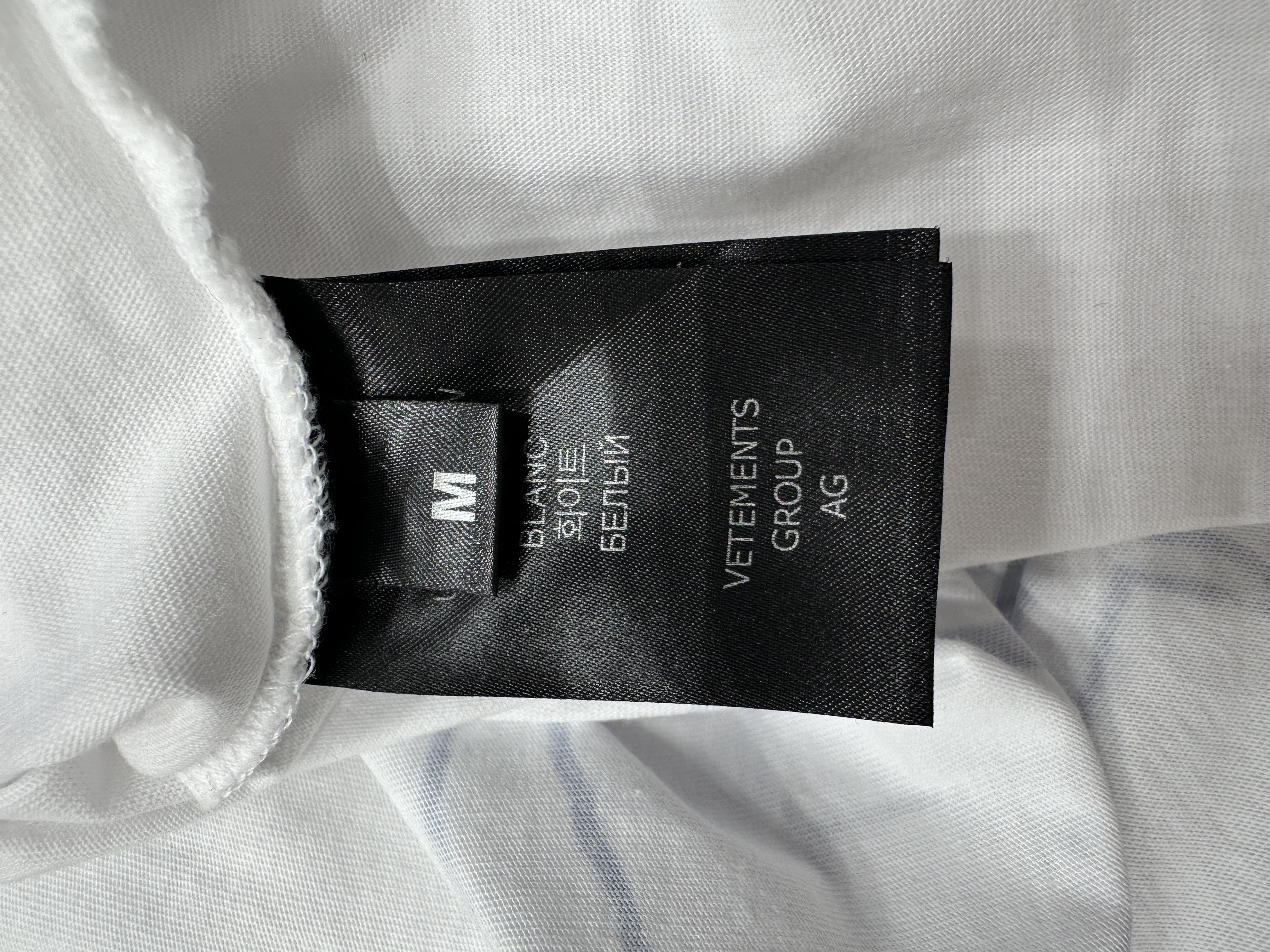 Vetements футболка з принтом oversize #5