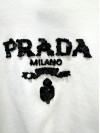 Prada укорочена футболка з логотипом  #5