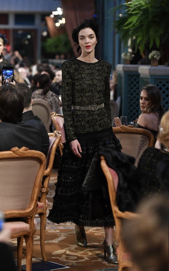 Chanel в’язаний топ з металізованим візерунком #2