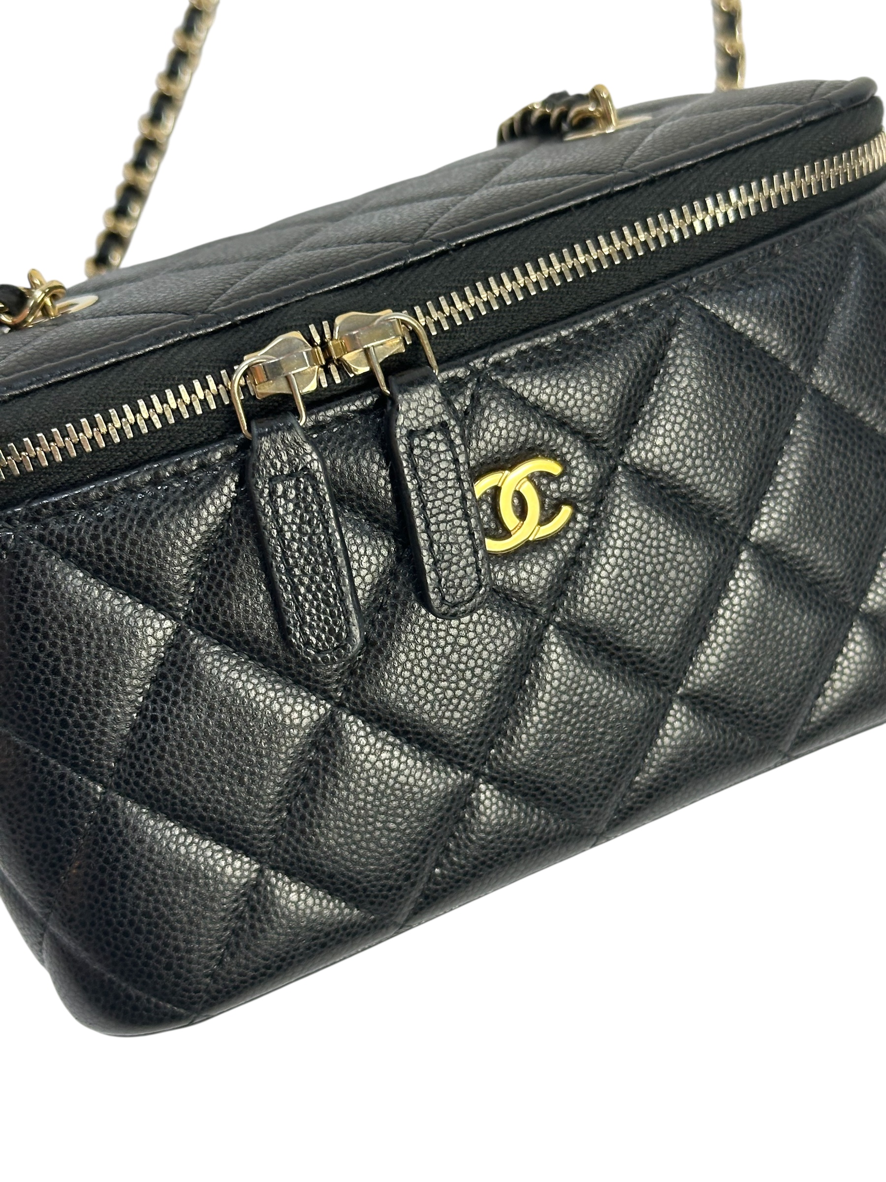 Сумка Vanity black caviar leather #5