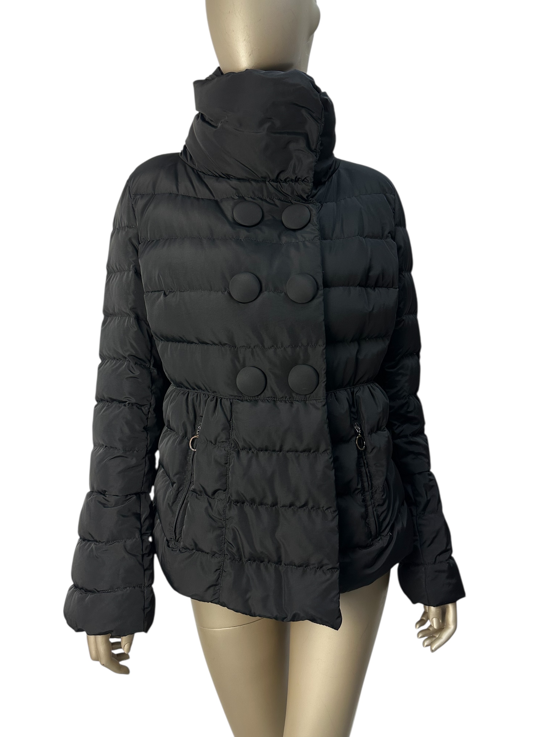 Moncler пуховик з об’ємним коміром