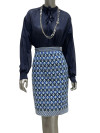Chanel в’язана спідниця з логотипом #4