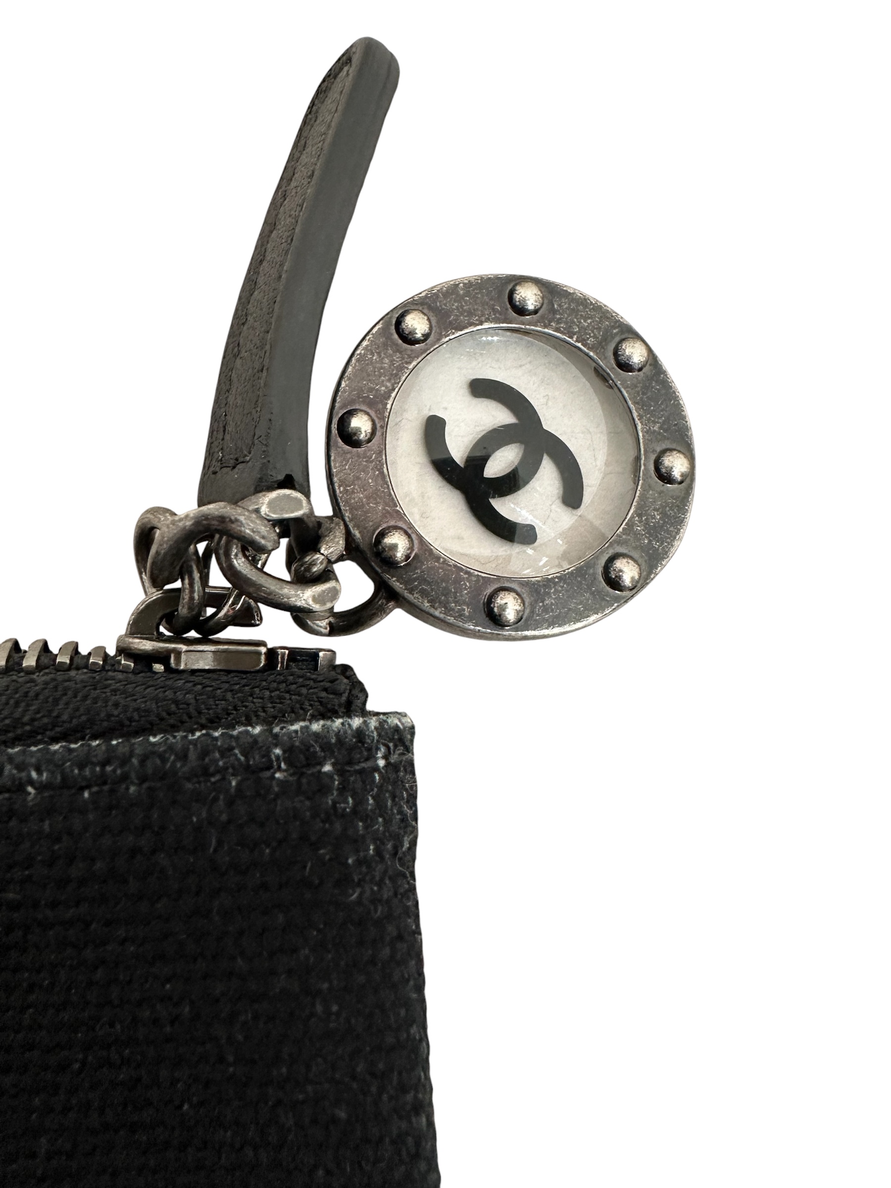 Chanel текстильний клатч з принтом #4