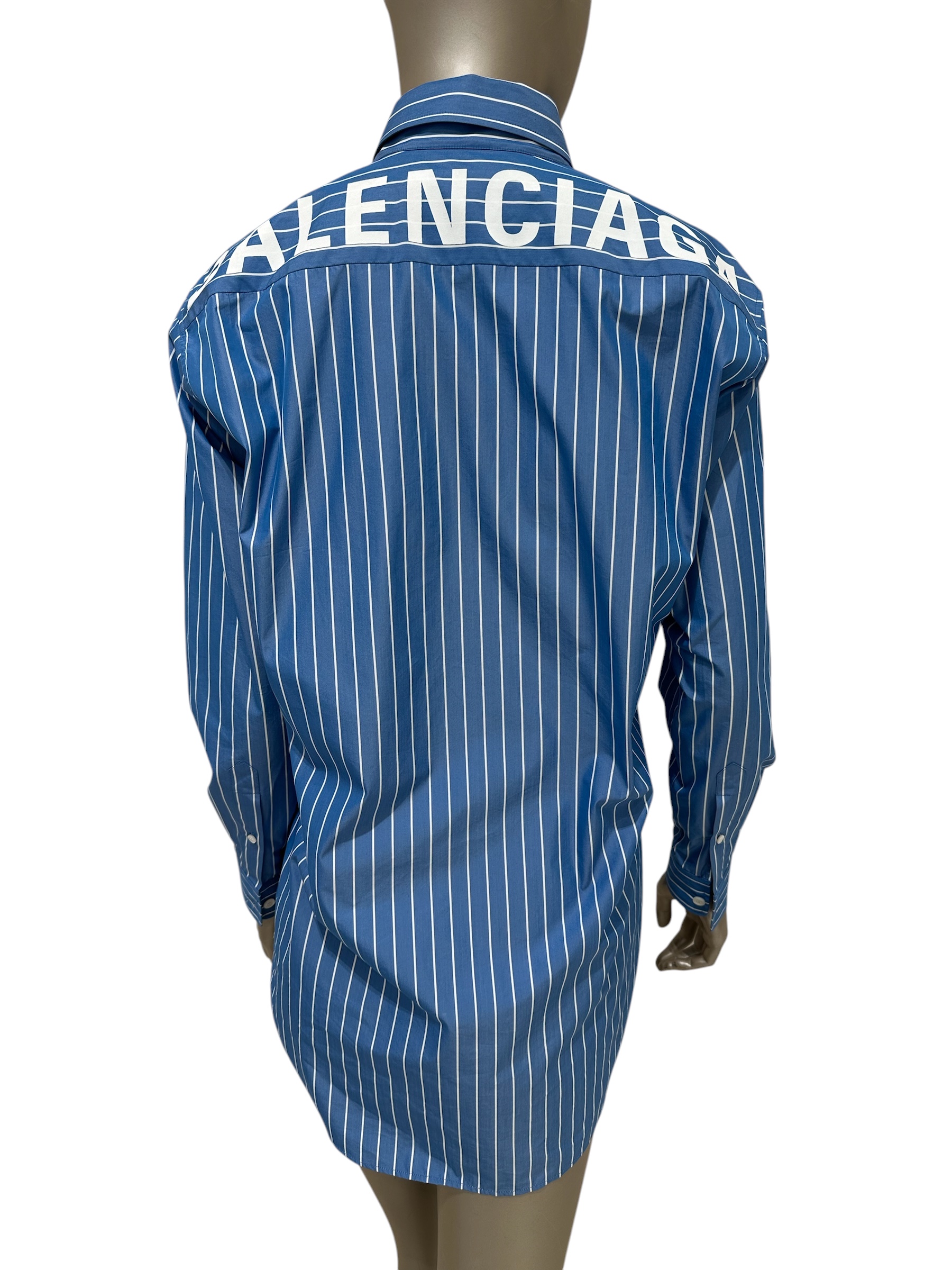 Balenciaga сорочка в смужку з логотипом #3